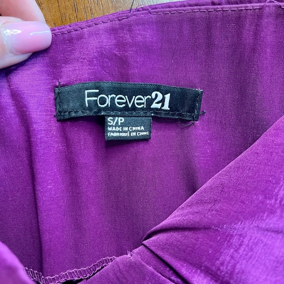Strapless Purple Mini Dress - Forever 21 - Small - Picture 3 of 4